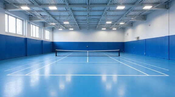 Indoor tennis court